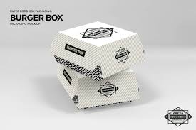 Simple edit with smart layers. Burger Box Packaging Mockup Packaging Mockup Burger Box Free Packaging Mockup