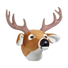 For my design though i chose to make a full size head basically because i found a huge cardboard box. Plush Deer Head Wall Mount