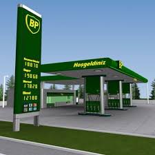 Bp Gas Station 3d Model Bp Gas Gas Station Filling Station