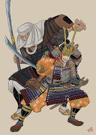 イラスト作品 満敬鎧画帳 韓国アート 日本史 女武芸者