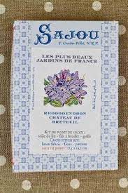 Castle court yard cross stitch patterns. Cross Stitch Rhododendron Chateau De Breteuil