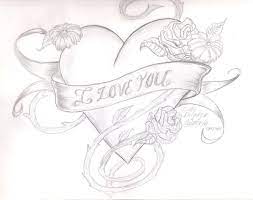 Hearts And Flowers Cool Heart Drawings Cute Drawings Of Love Heart Drawing Draw the background using random pencil strokes, apply with different pressure to create tonal variation. hearts and flowers cool heart