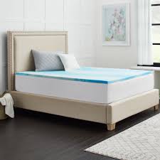 Shop for mattress toppers in basic bedding. Sealy 1 5 In Sealychill Gel Queen Size Memory Foam Mattress Topper F02 00148 Qn0 The Home Depot
