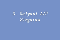 Lee pooi mun @ nur azean lee bt. S Kalyani A P Singaram Advocate And Solicitor In Klang