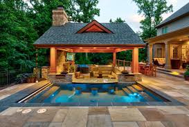 Which city outdoor pools are opening and when? Backyard Pool With Outdoor Kitchen