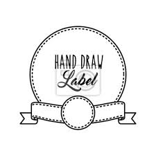 Seal Stempel Mit Multifunktionsleiste Symbol Hand Zeichnen Sie Wandposter Poster Schone Lorbeer Strauss Myloview De