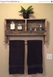 15 Off Bathroom Decor Rustic Wood Pallet Furniture Outdoor Furniture Double Towel Rack Bathroom Shelf Rustic Bathroom Decor Home Diy Pallet Furniture Outdoor