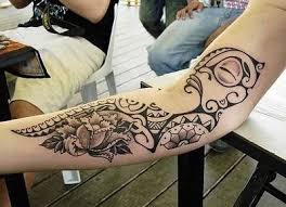 Polynesian Flower Tattoo Design Jpg 400 290 Kol Bandi Dovme Dovme Dovme Modelleri