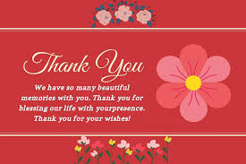 Thank You Messages For Anniversary Wishes And Gifts