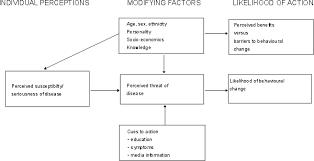 Health Belief Model Health Belief Model Infographic Health Communication Theory