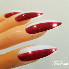 Check spelling or type a new query. Cardi B Nails Ruby Red Half White Jingle Nail
