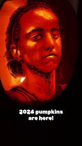 Caitlin Clark and Angel Reese for this years’ batch of jack o lanterns!  #jackolantern #pumpkin #portrait #angelreese #caitlinclark