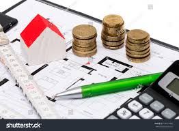 Model House Piggy Bank Pocket Calculator Stock Photo Edit