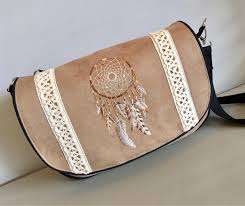 Le Chouchou De Ma Boutique Https Www Etsy Com Fr Listing 542964036 Sac Besace Boheme Dreamcatcher En Bags Bags Designer Black Faux Leather