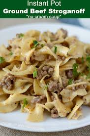 Or slice it into strips and add it to beef stroganoff. Instant Pot Ground Beef Stroganoff Meatloaf And Melodrama