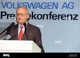 The Chairman of the Management Board of Volkswagen AG, Carl Horst Hahn,