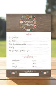 One of the best cheap baby shower ideas is to find free printable games, as well as things to use as decor, favors and invitations. Predictions Advice Game Rustic Gold Floral Wreath Baby Shower Invitation Baby Shower Prediction Cards Baby Shower Party Games Printable Baby Shower Games