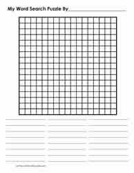 blank word search templates learn with puzzles