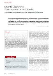 Der gesamtcholesterinwert kann einen ersten anhaltspunkt liefern. Erhohte Leberwerte Wann Harmlos Wann Kritisch Rosenfluh Ch