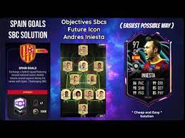 The compact squad overview with all players and data in the season overall statistics of current season. Spain Goals Sbc Solution Easiest Way Possible Objectives Iniesta Madfut 21 Youtube