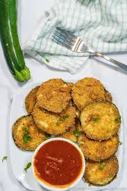 I did double the breading recipe since i had more zucchini than the recipe called for and used half cornmeal, half italian seasoned bread crumbs with the normal, proportional amount of flour. Crispy Keto Fried Zucchini Recipe Easy And Low Carb