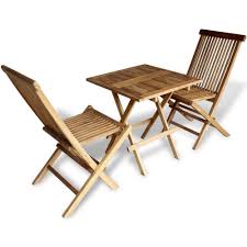 2 Seater Outdoor Bistro Set Foldable Teak Wood Polished Lawn Garden Furniture 2seateroutdoor Te Patio Furniture For Sale Outdoor Bistro Set Patio Furnishings