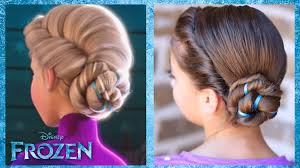 Anna S Coronation Hairstyle With Wrapped Ribbon Peinado De Frozen Peinado De Elsa Peinados Infantiles