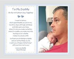 First Fathers Day Poem from Baby Son to Daddy Gift, Add Photo :  Amazon.com.au: Baby
