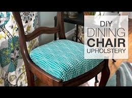 How To Reupholster A Chair Removing The Old Covering And Adding A New Form Of Upholstery To Dining Chair Upholstery Dining Chairs Diy Reupholster Chair Dining
