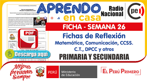 Aquí podrás descargar gratis una ficha sobre ecología para primero de secundaria o estudiantes que tengan 12 años de edad.este recurso educativo pertenece al curso de biologia y lo podrás adquirir gratis en formato pdf. Ficha De Autoaprendizaje Secundaria Semana 26 Semana De Reflexion Matematica Comunicacion Ciencia Y Tecnologia Y Otros Primaria Secundaria Repositorio De Educacion