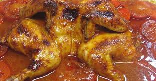 تبسي الدجاج العراقي بالخضروات و الكاري تبسي دجاج بالفرن food chicken wings chicken
