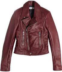 Balenciaga Leather Biker Jacket Claret Red Jacket Leather Burgundy Jacket Best Leather Jackets