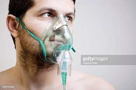 Young Man With Oxygen Mask Oxygen Mask Oxygen Mask