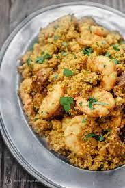 20 Minute Spicy Couscous Recipe With Shrimp And Chorizo Couscous Recipes Mediterranean Dishes Mediterranean Recipes