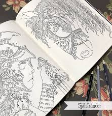 570 x 738 file type: Hanna Karlzon A Knight And Her Companion This Is A Spread From My New Coloring Book Sjalsfrander Spirit Animals Im So Looking Forward To See How You All Will Color These Pages