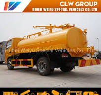 Dongfeng 4X2 8000liters Vacuum Sewage Suction Tank Trucks ...