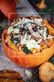 Gefullte Kurbisse Mit Wildreis Pfifferlingen Und Cheddar Flakes Livingbbq De Rezept In 2020 Gefullter Kurbis Kurbis Zubereiten Lebensmittel Essen