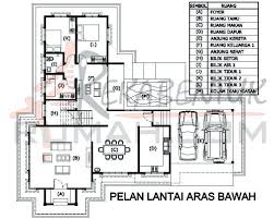 2 petak luas plan rumah : Design Rumah Banglo Setingkat 5 Bilik