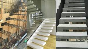 Usually the cantilevered treads have an angular shape and are available in any kind of timber. Cantilever Staircase Construction Youtube