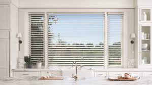 The room adjacent to our kitchen is our family room that used since each window is different, just line up your valance on center and mount the valance in front of your mini blind with the bamboo panel draping. Kitchen Window Treatments Blinds Shades And More Ideas Miami Fl