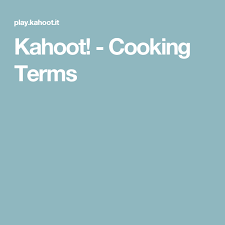 Kahoot Play This Quiz Now Kahoot Culinary Classes Teaching Kids