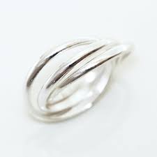 Voir plus d'idées sur le thème alliance, alliance diamant, anneaux de diamant. Bijoux Ethniques Indiens Bague En Argent 925 Triple Anneau Alliance De Mariage Trinity Homme Femme 002
