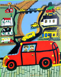 Leo 'Narcisse' Robichaud. Painter. Shediac, Nova Scotia. —  LyleElderFolkArt.com