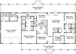 Many of these one & two story country, farmhouse & ranch home designs boast open floor home floor plans with wrap around porch. 4 Bedroom 2 Bath Coastal House Plan Alp 03yf Rectangle House Plans Coastal House Plans Garage House Plans