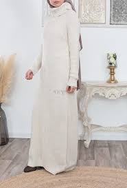 Maybe you would like to learn more about one of these? Robe Longue En Tricot Epaisse Pour L Hiver L Automne Col Roule