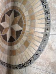 Medallion tile flooring comes in many different designs, shapes, colors, textures, and materials. Bought The Medallion From Home Depot Framed With Tiles I Bought To Tie The Backsplash And Hearth Together Wood Burning Stove Hearth Tiles