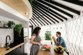For the part of the island that serves the seating area there are three generally. Photos Of Tiny House Kitchens That Show Just How Creative Homeowners Can Be