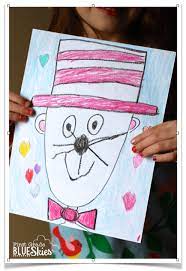 Cat In The Hat Directed Drawing For Reading Writing Celebration Week Dr Seuss Week First Grade Seuss Crafts Dr Seuss Activities Directed Drawing Kindergarten