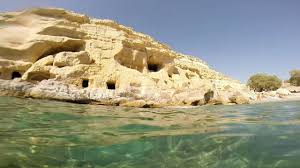 From the airport of heraklion. Matala Beach Crete Snorkeling Youtube