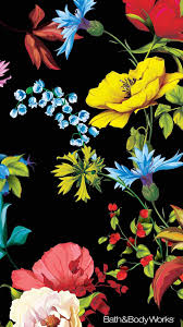 Summer Flowers With Black Background Lock Screen Wallpaper Background For Android Cellphone Iphon Floral Wallpaper Iphone Floral Wallpaper New Wallpaper Iphone